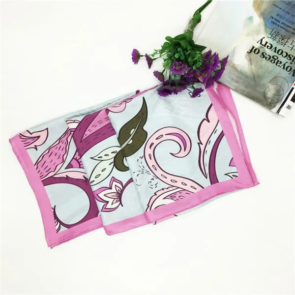 Low MOQ High Quality Custom Digital Printed Silk Scarf For Men photo-5