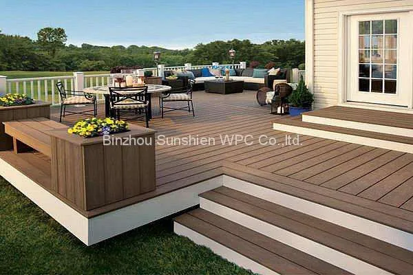Outdoor Garden Decking Floor From Sunshien WPC Composite Material photo-3