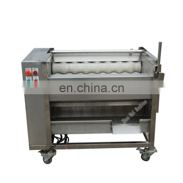 Industrial Automatic Yam Vegetable Washing Machine Potato Skin Cleaner Carrot Peeler photo-2