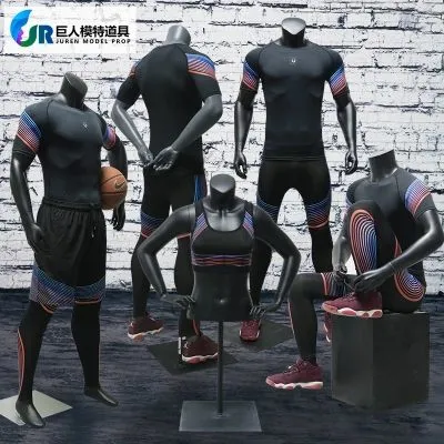 Window Display Sports Muscle Running Female Fiberglass Mannequin photo-5