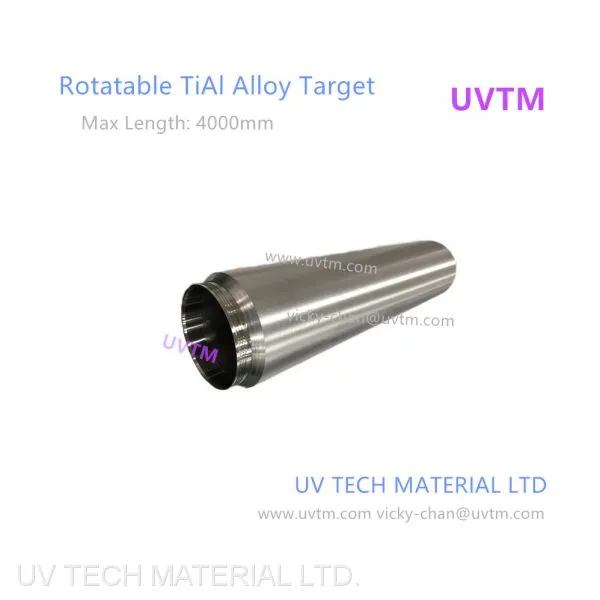 TiAl Target UVTM Alloy Target for Vacuum Sputter Coating TiAl Alloy Thin Film Made in China