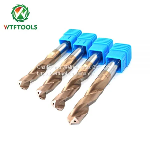 3D 10mm Tungsten Carbide Drill Bits For Steel Drilling With Inner Coolant Hole photo-5