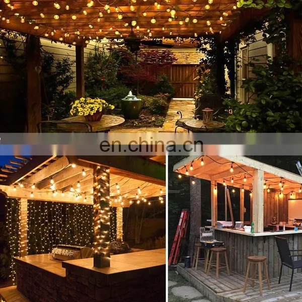 Waterproof S14 String Lights Vintage Backyard Patio Lights Globe Wedding Light String Umbrella String Lights Party Led Chain photo-5