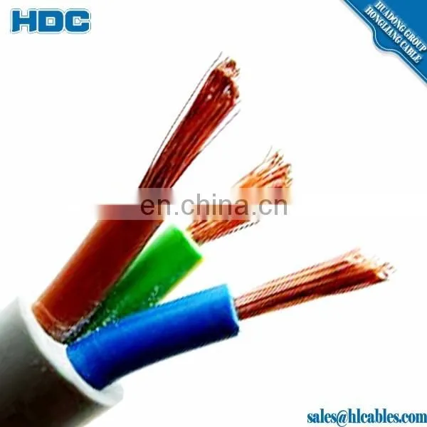 300/500v IEC Power Cable Copper Cable Flexible PVC Cable 2C 3C 4C 0.75mm2 1mm2 1.5mm2 2.5mm2 4mm2 Prices photo-3
