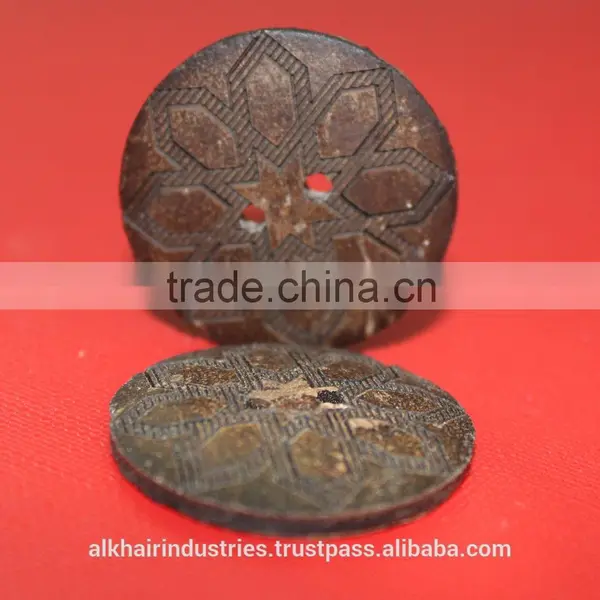Natural Coconut Shell Button photo-2