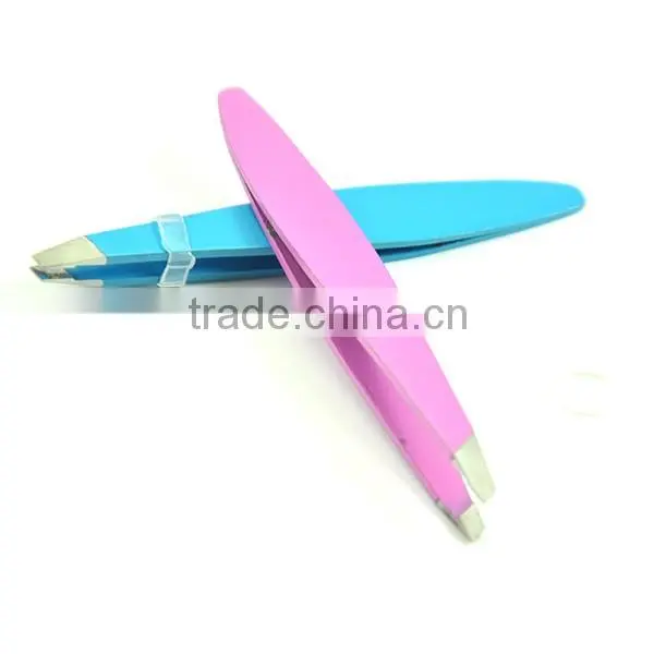 EyeBrow Tweezers, Manicure Instruments, Easy Grip Tweezers HS351 photo-4
