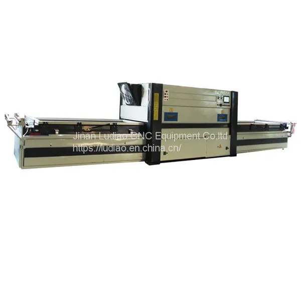 Two Tables Automatic Pvc Foil Vacuum Membrane Hot Press Laminating Machine for Wood Cabinet photo-2