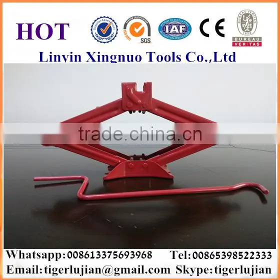 2016 Arrival Hot Selling in China Famous Brand Name Xingnuo 1.5-ton Capacity Hydraulic Red Color Scissor Jack photo-3