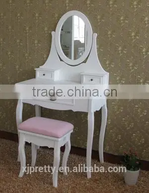 Wooden Mail Order Packaging Furniture Dressing Table and Stool photo-4