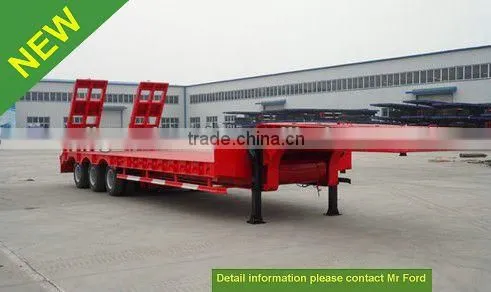 50T Low Bed Semi Trailer Low Bed Trailers Model 0086-13635733504