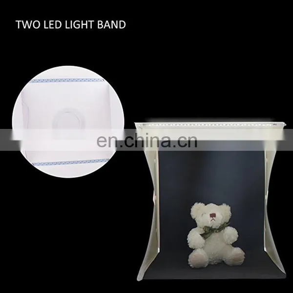 New Product Ideas 2022 Mini Portable KSW 30cm Folding LED Light Box Table Top Product Photography Photo Studio Box photo-3