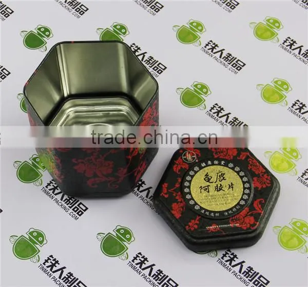 Hexagonal Blast Finish Medicine Metal Packaging photo-2