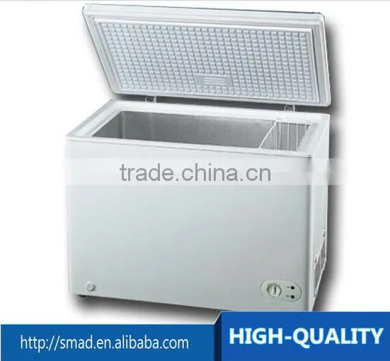 1.1m Single Door Flat Top White/ Silver/ Red Color Chest Freezer photo-5
