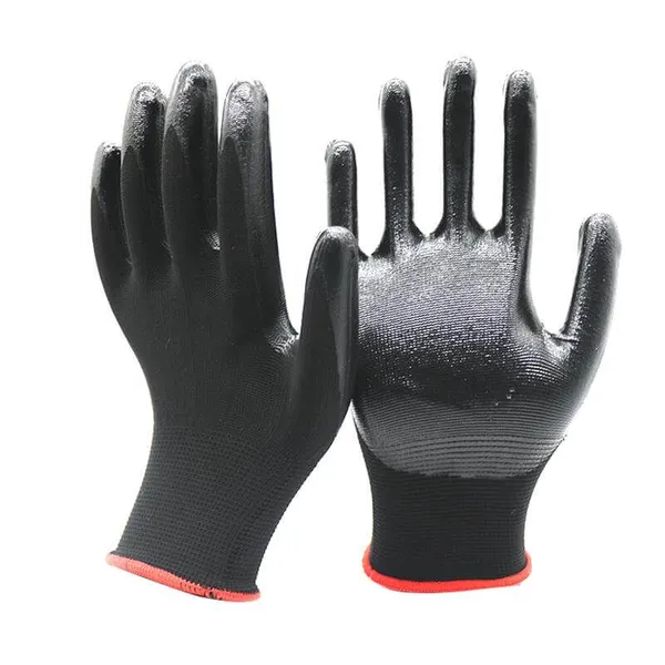 Best 13G Polyester Liner Nitrile Palm Coated Safety Gloves for Working photo-4