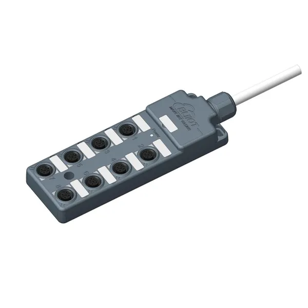 NPN IP69K Waterproof IO BOX Simple Wiring Small Size Prefabricated Cable Sensor Distributor for Computer Room