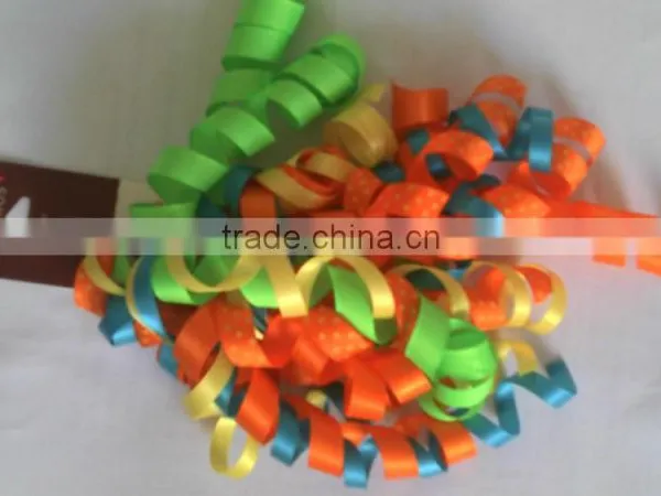 Fabric Wrapping Curly Ribbon Bows/Giftwrap Curling Bow Made by Fabric photo-6
