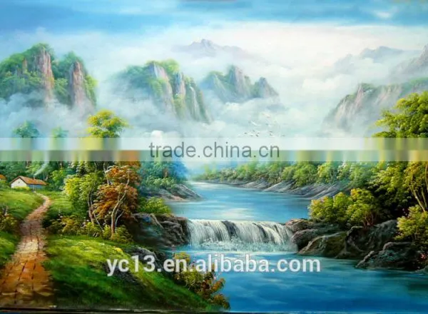 no Diy Oil Painting by Numbers,hand Painted Landscape Oil Painting