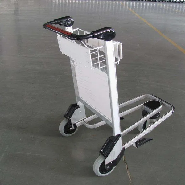 Steel Trolley Cart Airport Airport-Trolley Airport Stainless Steel Luggage Trolley photo-2