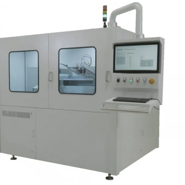 Laser drilling and cutting machines for green cerramic processing