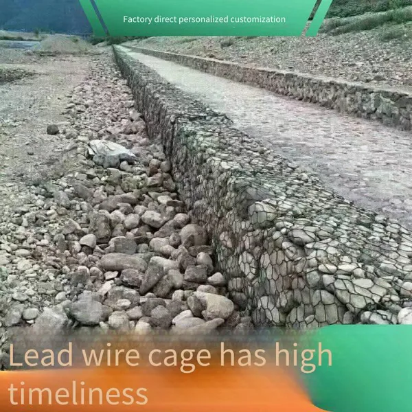 lianqi network industry galvanized wire mesh cage, 8*10 five-twist double-twisted galvanized wire mesh cage for river channels