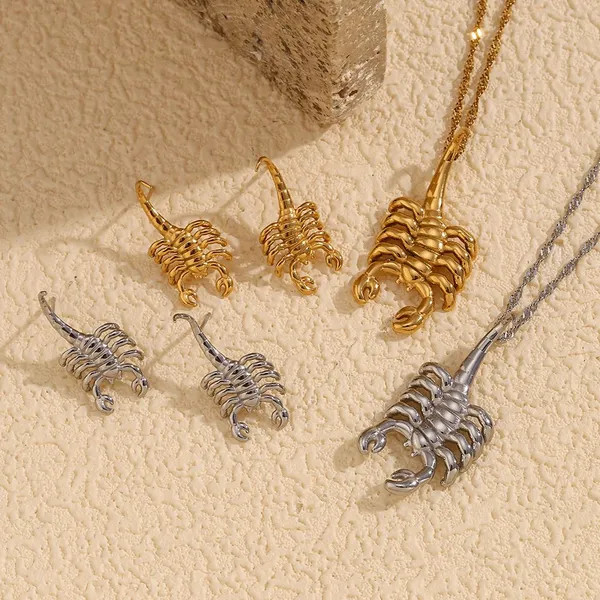 Aretes de acero inoxidable para tiendas de joyería de moda. Envío a granel disponible para venta minorista.
