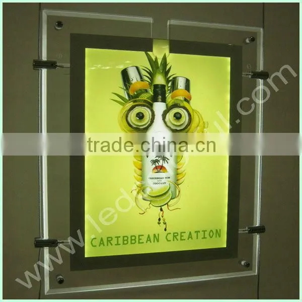Shenzhen Led Products Manufacturer Led Supplier Indoor Double Sides Ultra Slim Crystal Light Box