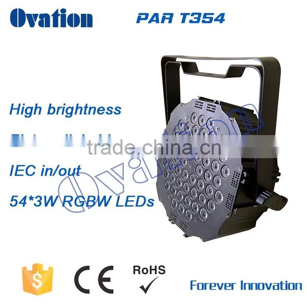 Hot Sale Thin Lamp 54x3Watt RGBW Flat Led Par Lights , Compact Design- Slim Flat Par photo-2