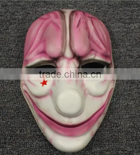 2016 High Imitation PVC New Year Mask Payday 2 Mask (Dallas /Chains /Hoxton / Wolf) Dallas Heist Joker Props Cosplay Mask photo-6