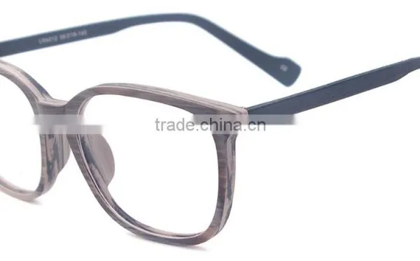 2016 Newest Designer for Men and Women Wooden Texture Acetate Full Rim Optical Glasses Frames photo-2
