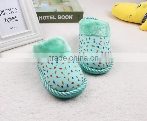 Good Quality Comfortable Family Kids Cotton Slippers Warm Indoor and Outdoor Slippers photo-3
