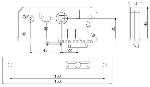 Door Handle Lock Body ST-SF8225 photo-2