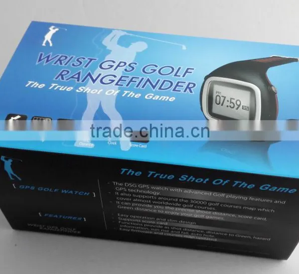 2016 Hot GPS Smart Watch Golf Navigation Watch With 30,000 World Courses, Black/Red photo-6
