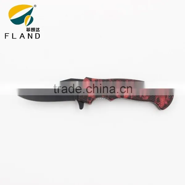 New Design Skull Pattern PP Handle Folding Black Blade Best Pocket Knife photo-3