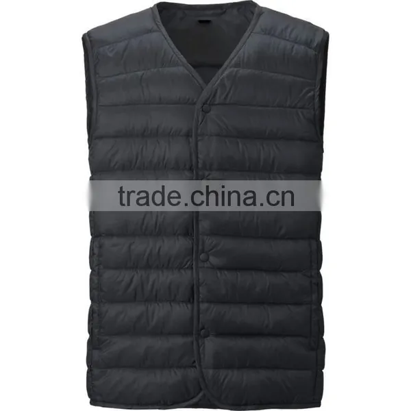 Winter Wholesale 100% Polyester Tight Vest for Men Custom