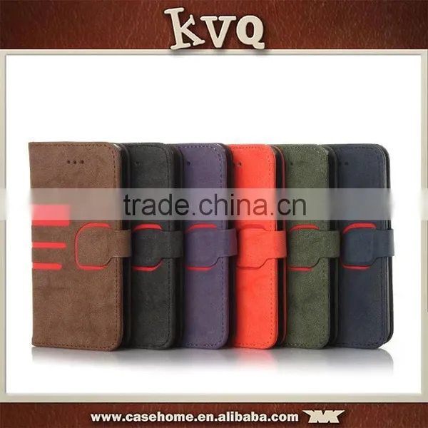 High Quality PU Leather Wallet Flip TPU Case for Iphone 6s 6s Plus photo-2