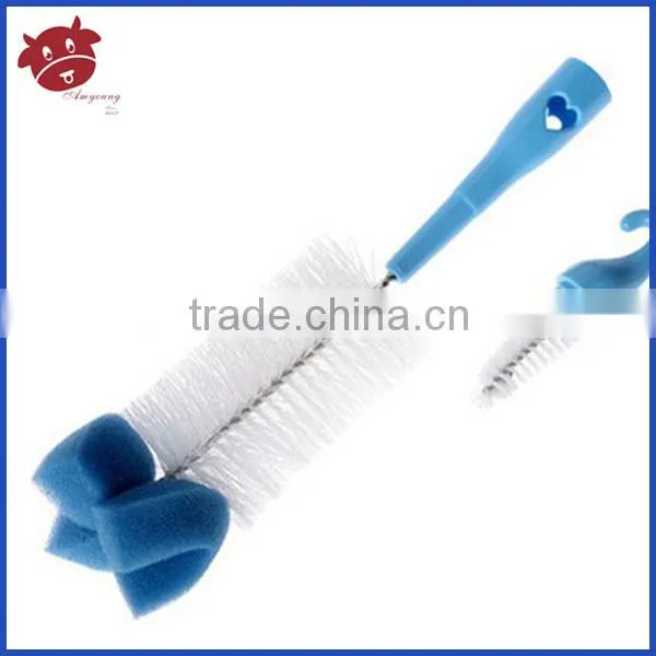 2015 Promotional Gift Multi-color Soft Nylon Bottle Cleaning Brush, Hign Quality Baby Milk Straw Nipple Botte Brush photo-3