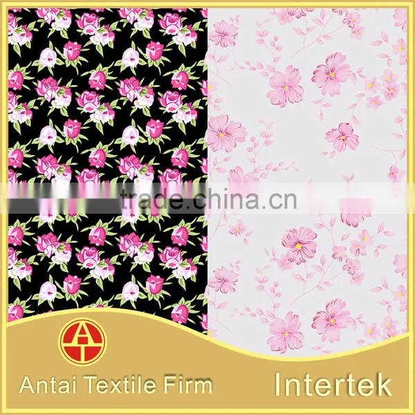 Flower Designs Painting Fabric /Antai Textile Professional Nylon Lycra Spandex Print Fabric With Flower photo-2