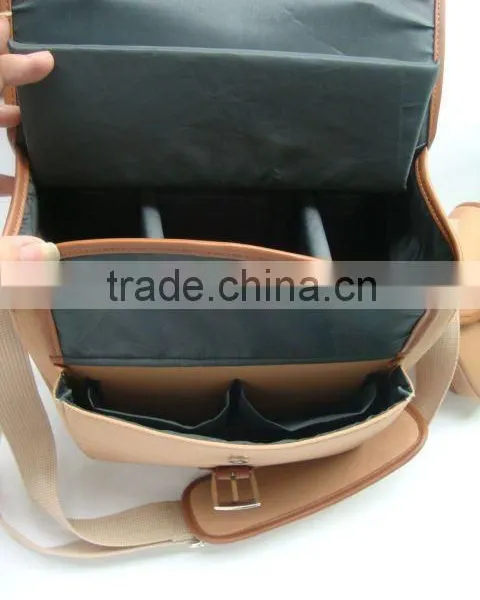 2016vintage Style Laptop Bag pu Leather Camera Bag Cross Body Bag Travel Shoulder Messenger Bag photo-3