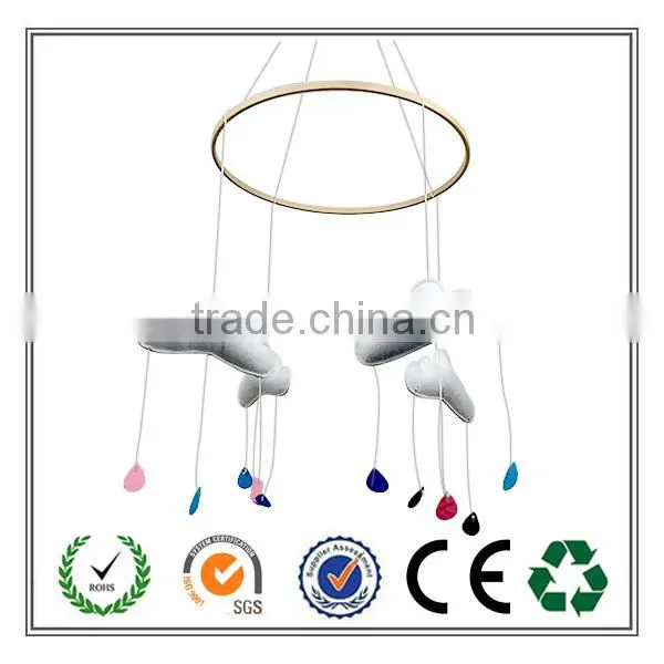 Handmade Personalized Felt Baby Hanging Mobile Decoration Cloud Raindrop