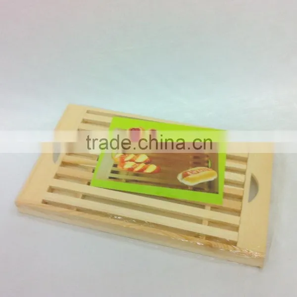 Unfinished Handmade Wooden Serving Tray Bread Plate Kitchen Pine