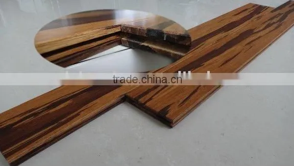 Strand Woven Tiger Stained Bamboo Flooring -- Golden Zebra