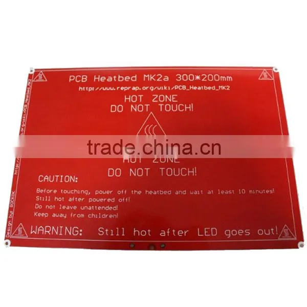 DIY I3 3D Printer PCB Hot Bed Mk2b 12/24 Dual Power Mk2a Dimensions 214 * 214 209MM Hole Spacing Heatbed for 3d Printer Machine photo-4