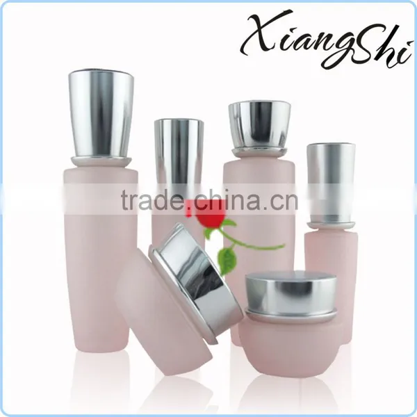 2014 New Cream and Lotion Glass Cosmetic Bottles Set