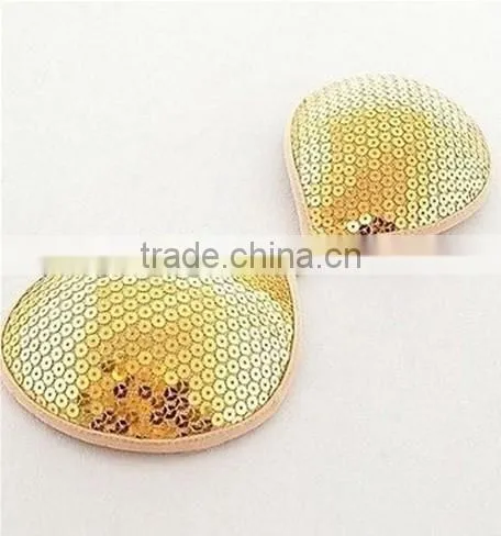 Fashionable Ladies Golden Spangle Push up Bra photo-2