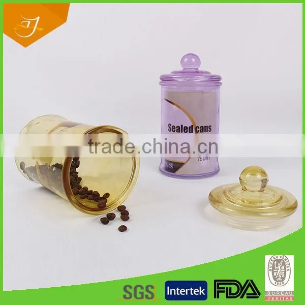 Cylinder Clear Glass Candy Jar,Glass Storage With Glass Lid , Cylinder Clear Glass Candy Jar photo-4