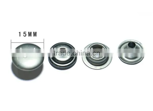 Wholesale metal 15mm brass snap button snap rivet button