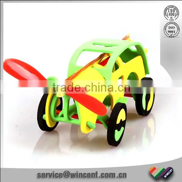 Rubber Band Power EVA Car and Plane Science Toys photo-2