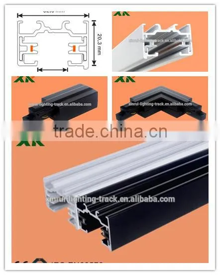 One Circuit 2 Wires Lighting Track for Led Track Light