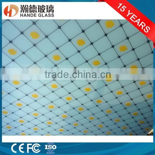 3.8MM Beautiful Silk Screen Glass photo-2