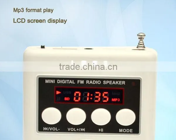 Robot-138 Portable Card Speaker, Speaker With TF/Micro SD Card/USB Disks, Radio fm photo-2